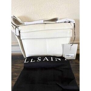 AllSaints Colette Crossbody Leather Bag White- NWT